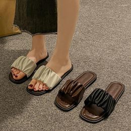 Slippers Fairy Style For Women Fashionable And Versatile Flat Bottomed Open Toed Beach Sandals Summer