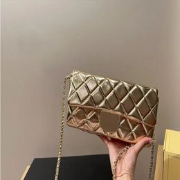 23p Pearl Buckle Baguette Bags Women's Vintage Chain Flap Bag Designer Bags Classic Quilted Shoulder Bag Clutch Handbag Diamond La Tghc