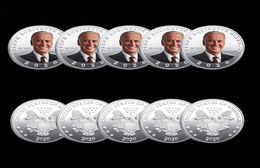 5pcs Joe Biden Commemorative Badge Craft Flying Eagle Challenge Coin Silver Plated Coins Collectibles6374029