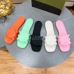 Designer Sandals Rubber Slippers Interlocking G Slides Women Flat Slides Jelly Slipper Waterproof Sandal Summers Beach Flip Flops