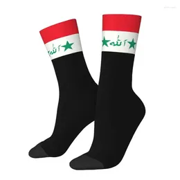 Men's Socks Flag Of Iraq Men Women Crew Unisex Fun Spring Summer Autumn Winter Dress