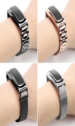 Metal Strap for Honor Band 4runninghonor Band 5sport Bracelet Huawei Band 3eband 4e Stainless Steel Replacement Wristband H02326311