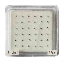 925 Sterling Silver 15MM Clear Crystal Nose Stud Pin Bone Tiny Nariz Piercing Body Jewellery 36pcsPack4466752