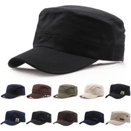 Fashion Adjustable Military Hats Vintage Plain Cotton Baseball Caps for Men Women Casual Outdoor Breathable Hiking Hunting Hat 240430