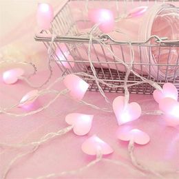 1020leds LED Love String Lights Pink Purple Blue Christmas Wedding Birthday Party Home Decoration Fairy Tale Garland 240508