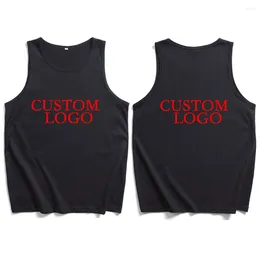 Men's Tank Tops Custom Vest T-Shirt Man Woman Summer Casual Sleeveless Shirt