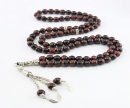 Tennis Round Shape 99 Prayer Beads Islamic Muslim Rosary Tasbih Beaded Strand Bracelet Islam Turkey Mohammed Women Men9305487