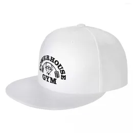 Ball Caps Custom Powerhouse Gym Baseball Cap Flat Outdoor Snapback Women Men's Adjustable Fitness Building Muscle Hip Hop Dad Hat