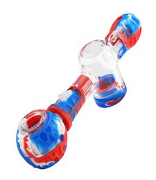 new combination Multifunctional Pipe kit and nector Collector kits with stainless steel tip silicone oil rig bong water2694491