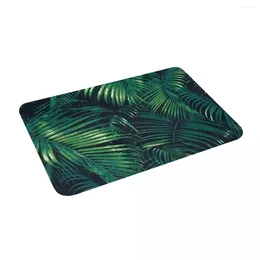 Carpets Tropical Plant Palm Leaves Non Slip Absorbent Memory Foam Bath Mat For Home Decor/Kitchen/Entry/Indoor/Outdoor/Living Room