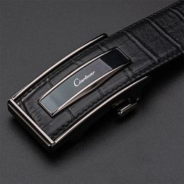 Ciartuar Leather Belt Automatic Buckle Belts for Mens Cow Genuine Leather Men Designer Belt High Quality Fashion Strap Luxury T200327 219S