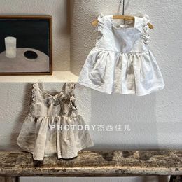 Girl Dresses Style Toddler Baby Girls Cotton Lace Sleeveless Casual Dress Princess Summer