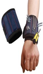 Portable Magnetic Wristband Pocket Belt Pouch Bag Screws Holder Holding Tools Magnetics bracelets Practical Strong Wrist Toolkit4651919