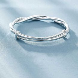 Bransolety ślubne srebrny kolor oryginalny ładny splot bransoletki bransoletki dla kobiet mody impreza ślubna biżuteria regulacyjna rozmiar