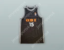 CUSTOM NAY Mens Youth/Kids DIRK NOWITZKI 15 GERMANY NATIONAL TEAM BLACK BASKETBALL JERSEY TOP Stitched S-6XL