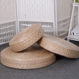 Pillow Footstool Yoga Chair Seat Mat Tatami Straw Weaving Window Meditating Japanese Floor Mattress