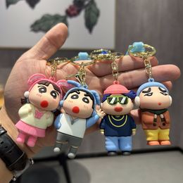 Cartoon anime new keychain pendant cartoon trendy street dance boy doll car couple gift keychain pendant