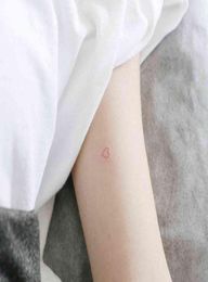 Cute Red Heart Temporary Tattoo Sticker Waterproof Fake Tattoo Women Girl Tatuajes Faux Tatouage Face Jewels Festival Tatto Y112533431119