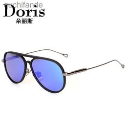 Original Ditar Top Level Designer Sunglasses Aluminium Magnesium Toad Sunglasses Metal Trendy Street Photo Sunglasses with Real Logo