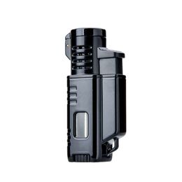 New Portable Triple Torch Lighter OEM Windproof Gas Unfilled Refillable Jet Torch Cigarette Cigar Lighter For Multipurpose