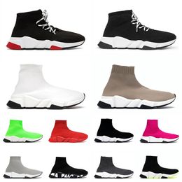 2024 New Arrival Sock Shoes Men Womne Black White Plate-forme Graffiti Sole 17fw Paris Vintage Mens Socks Flat Trainers Loafers Jogging Walking 36-45