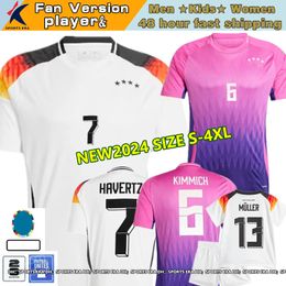 2024 Germany Soccer Jerseys 2024 2025 National Team Cup competition HAVERTZ KROOS KIMMICH MULLER MEN Women kids kit player version Size S-4XL football shirt Uniform