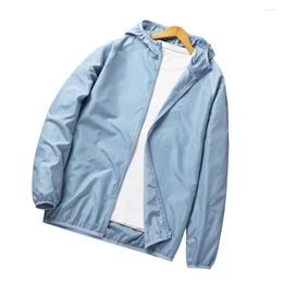 Men's Jackets Comfy Fashion Top Outwear Quick Dry Regular Skin Windbreaker Brand Sun Protection Breathable Clothes