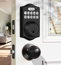 Smart Lock Tuya Smart Deadbolt Lock Keypad Smart Lock Fingerprint Deadbolt with App Keyless Entry for Home Front Door Security WX