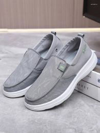 Casual Shoes 2024 Cloth Men's One Step Breathable Middle Aged Elderly Dad Shoe Soft Sole Non Slip