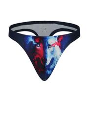 Man Sexy Intimates Briefs Underpants Fashion Panties Lingerie Animal Eagle Owl Leopard Print Bikini U convex Brief Underwear for G1255668