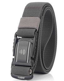 Elastic Men Belt Alloy Magnetic Buckle Outdoor Working Tactical Belt For Jeans Pants Casual Stretch Overalls Male Waist Belt New 28540062