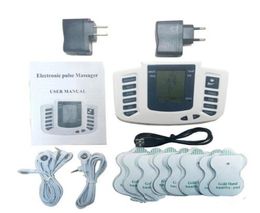 Electrical Stimulator Full Body Relax Muscle Therapy Massager Massage Pulse tens Acupuncture Health Care Machine 16 Pads3081366