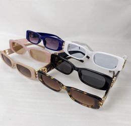Sunglasses Fashion Small RectangleLogo Women Men 2022 Brand Design Ladies Skinny Outdoor Shopping Shade Retro8252930