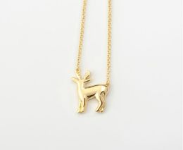 1 Sika deer elk antler pendant necklace Christmas reindeer fawn animal clavicle simple children039s Lucky woman mother me5472980