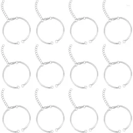 Bangle 12 Strands Adjustable Bracelet Chain Bulk 4.2" Long Half-Finished Slider Bracelets Extender Semi Finished