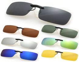 WholeOUTEYE 2016 Summer New Men Women Polarized Clip On Sunglasses Sun Glasses Driving Night Vision Lens Unisex AntiUVA Anti7170530