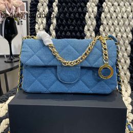 Chanells CChanel Chanelllies Gold CC bag Badge Shoulder Denim Women Quilted Vintage Crossbody flap Luxury Handbag Mini Trend Clutch Coin Purse Classic Sacoche Key P