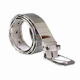 Unisex Men or Women Silver Metal Belt Iron Pieces Conbined Fashion Novelty Promotion Gift Woman Accessories 222w