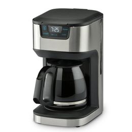 Programmable 12cup drip Coffee Machine with LED display screen, Great for Home & Office, Glass Carafe & Reusable Filter, black