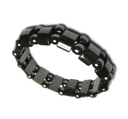 Mens Healing Black Magnetic Hematite stone Beads Bracelets Fashion Black Magnetic Hematite Beads Bracelet Jewelry5095765