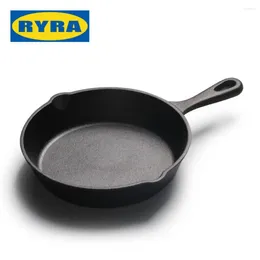 Pans Pan Kitchen Quality Iron Griddle Coking Food Natural Ingredients Breakfast Wok Steak Egg Seasoned Cast Pot