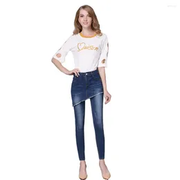 Women's Jeans SZ.WENSIDI B1 Quality Woman Style Large Size Ladies Fashion Casual Long Pants Girls Women Ripped Drop Ship