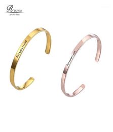 Custom Name Positive Inspirational Bracelet Personalised Jewellery Initial Engraved Name Custom Bracelet Bangle for woman17698128