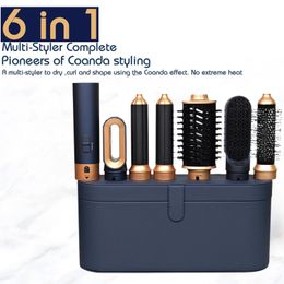 Hair Dryer 6 in1 Multi Hair Styler Curling Iron Hair Straightener With Hair Brush Hairdryer For Hair Dryer Hair Multi Styler 240509