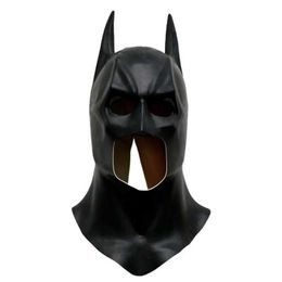 Party Masks Super Hero Bat Mask Role Playing Bruce Wayne Latex Halloween Carnival Makeup Costume Props Anime Ritchie Q240508