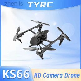 Drones KS66 RC Drone HD Camera Brushless Motor Photography Folding Four Helicopter Optical Flow Positioning Professional Drone Toy 14Y+ d240509