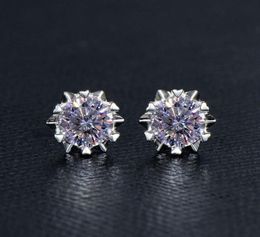 Sterling Silver S925 2CT Moissanite Diamond Earring Women Wedding Engagement Earrings Excellent Cut Brilliant Hip Hop Brithday Gif2972875