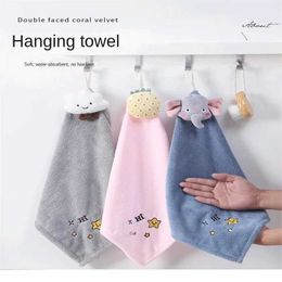 Towels Robes Cartoon Animal Hand Towel Christmas Snowman Children Hand Towels Bathroom Washing Hand Towel Cloth Xmas Gift