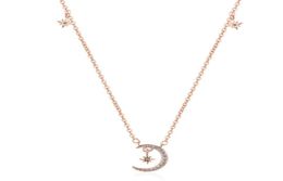 Pendant Necklaces Star And Moon Necklace For Women Fashion Accessories Chain Neckalce Woman Initial9756657