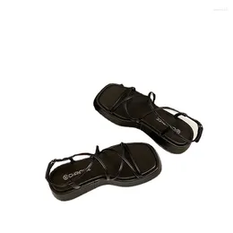 Casual Shoes Summer Women's Sandals Wedges High Heel Outdoor Platform Heightening Modern Simple Thin Strap Combination Design